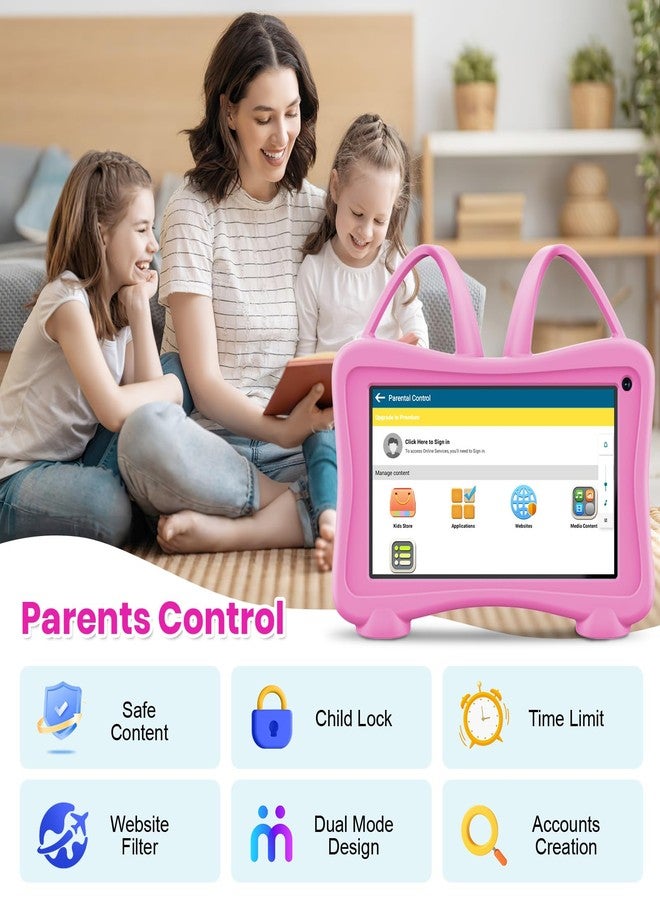 Trayoo Kids Tablet 7 Toddlers Learning Tablet with WiFi, YouTube, Dual Camera, Touch Screen, Parental Control, Child Tablets for Boys Girls - Image 4